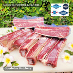 Beef rib SHORTRIB daging iga sapi  frozen Australia AMH 3-4 RIBS crossed cuts 3/8" & 1" (price/kg)